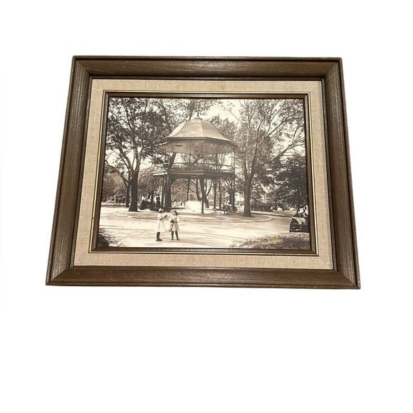 Kings Square Bandstand C-1908 #26 Framed Park Scene Wall Art - Picture 2 of 8